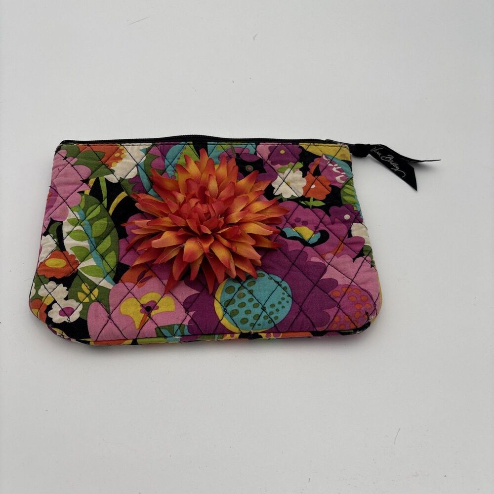 Vera Bradley Floral Upcycle Cosmetic Bag